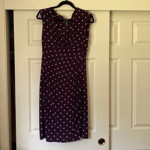 Purple and Cream Ralph Lauren Dress